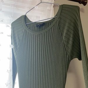 FashionNova Khaki Sweater Dress Maxi